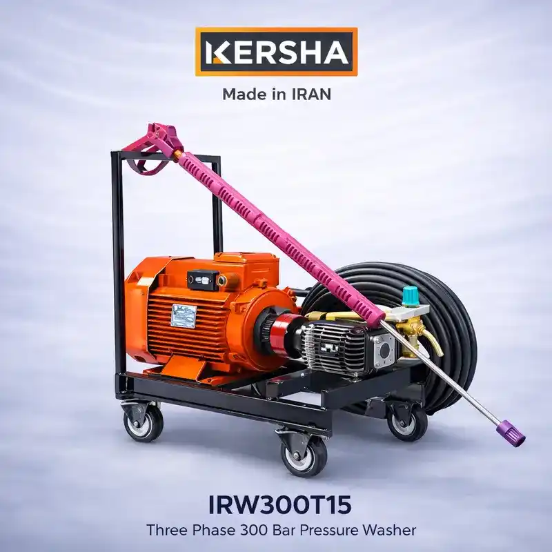 واترجت صنعتی سه‌فاز 300 بار کرشا مدل IRW300T15