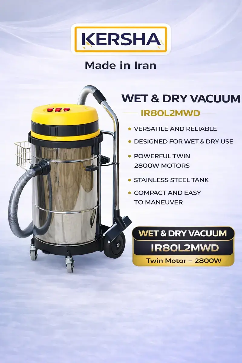 مشخصات جاروبرقی صنعتی دو موتوره IR80L2MWD